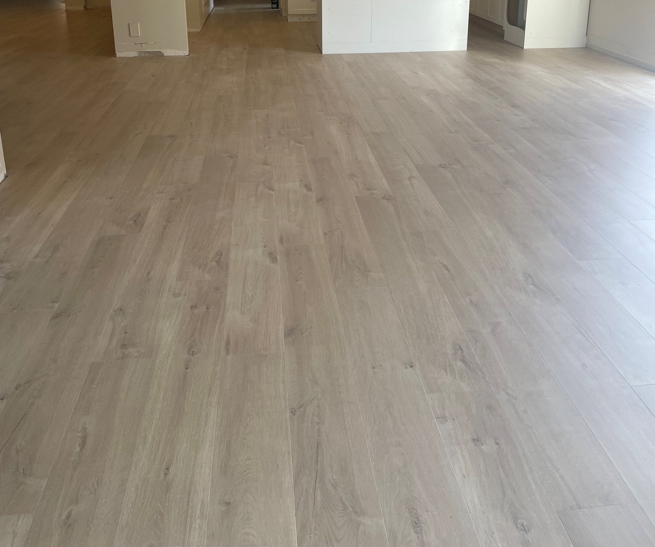 Laminate flooring in a modern interior