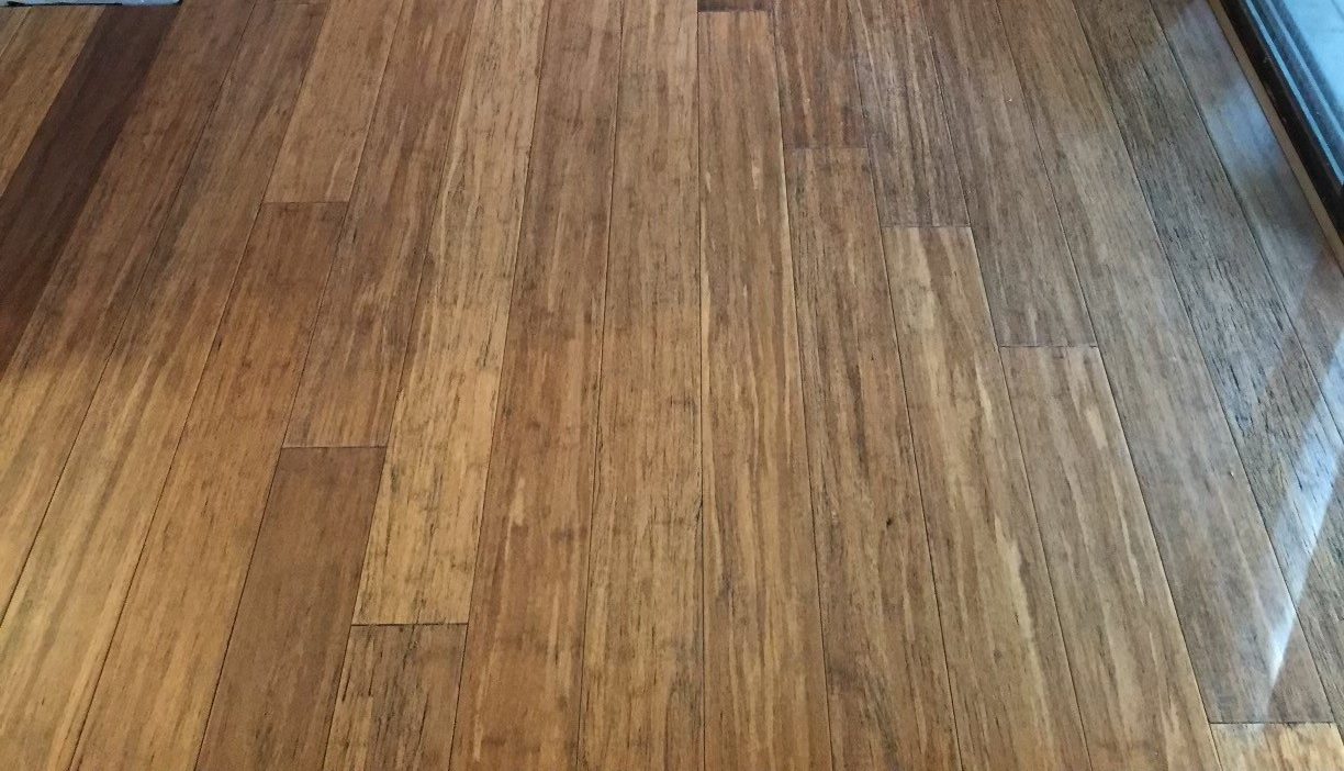 Bamboo flooring in a modern interior