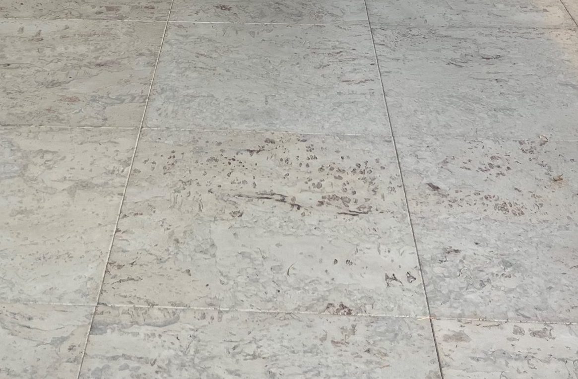 Cork flooring in a warm interior