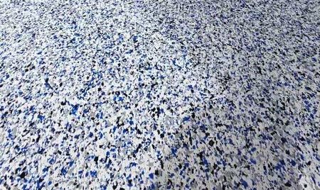 Epoxy flooring in a workshop or garage