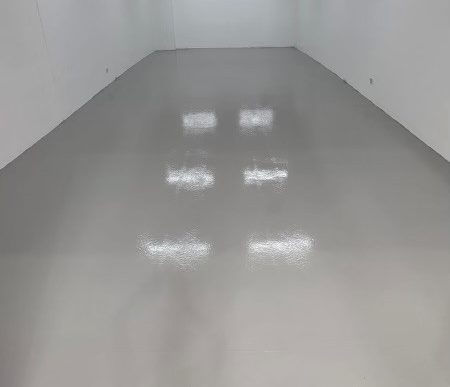 Epoxy flooring in a garage or commercial space