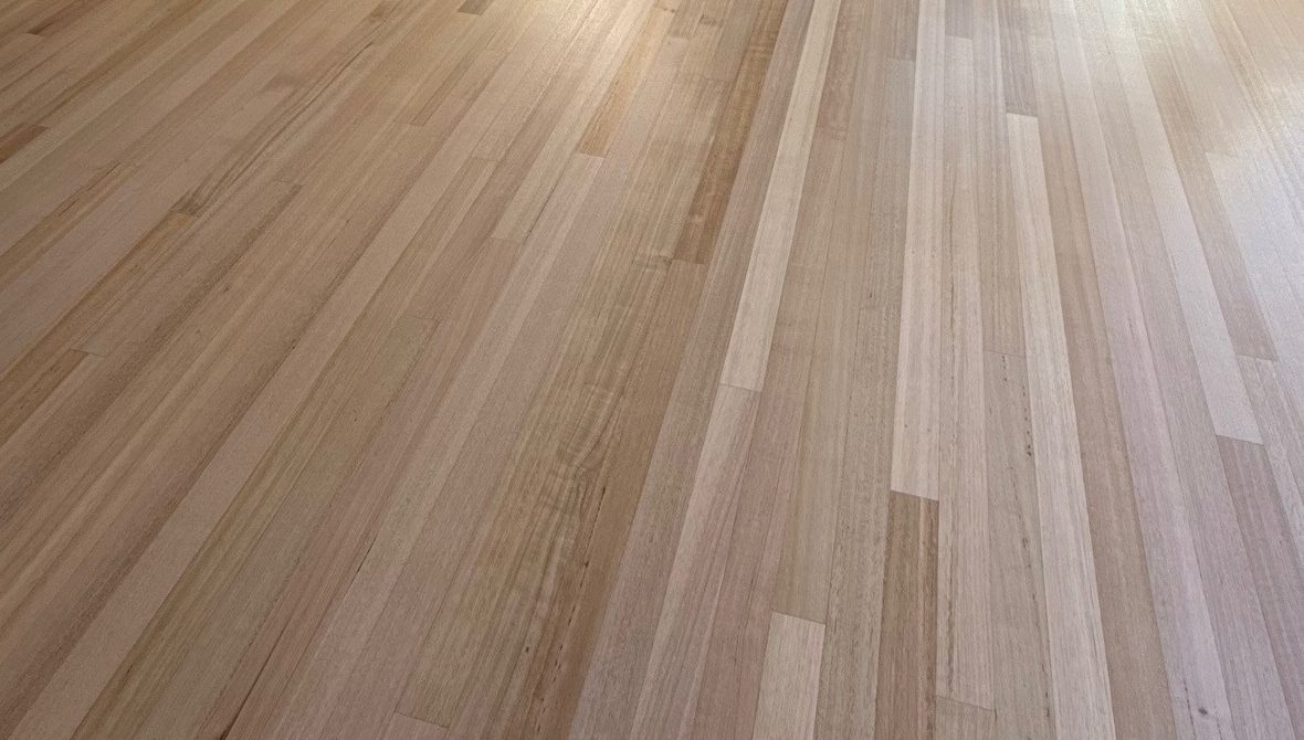 Finished polished timber floor