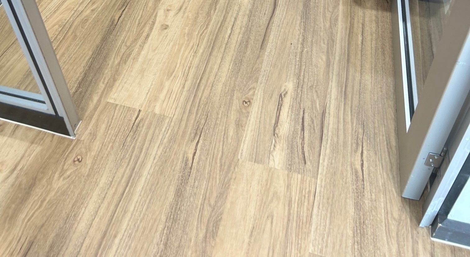 Vinyl plank flooring in a modern interior