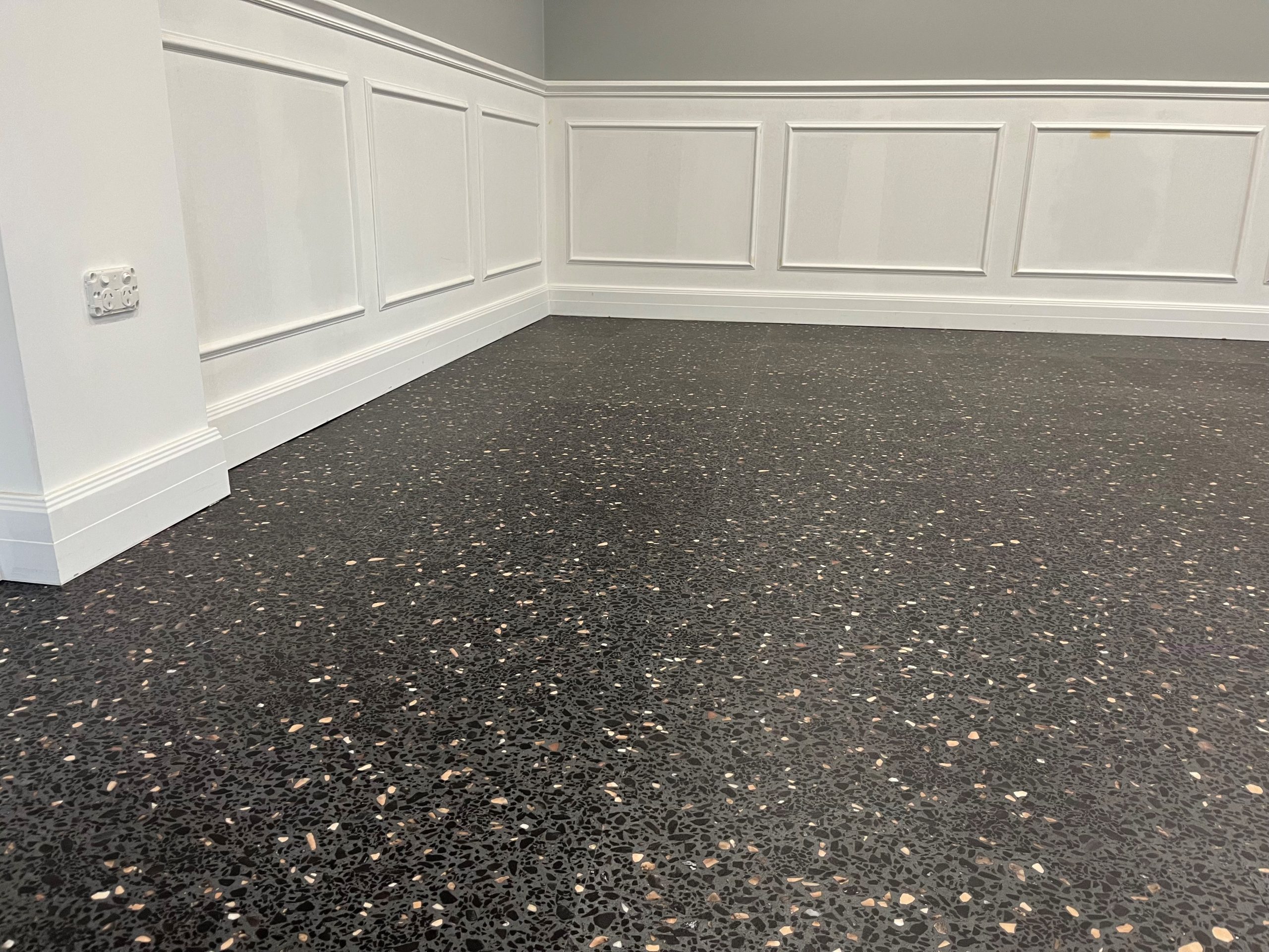 Commercial vinyl flooring installed in a modern interior